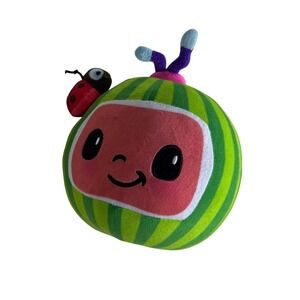 Cocomelon Watermelon Logo Plush Stuffed Animal Toy Green Pink 7 Inch Moonbug
